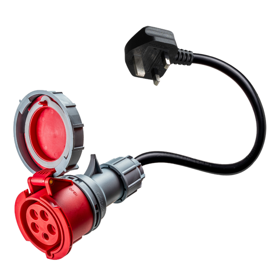 16A rood CEE naar Type G voor UK Adapter