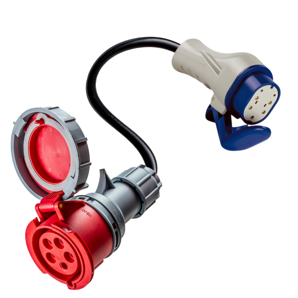 16A 5-polig CEE naar Type 3 adapter