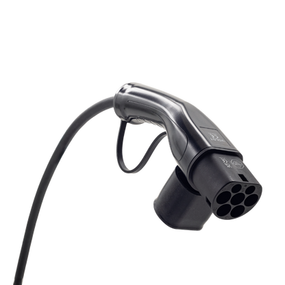 Adapterkabel type 2 (laadstationzijde) naar 3-polige 32A blauwe CEE contactdoos