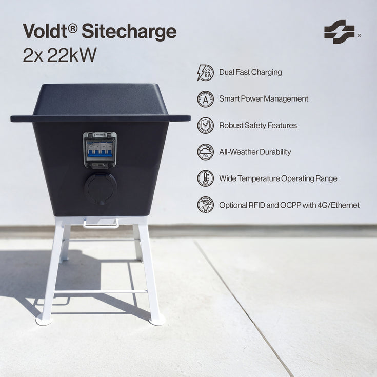 Voldt® Sitecharge | Type 2 | 2×22 kW