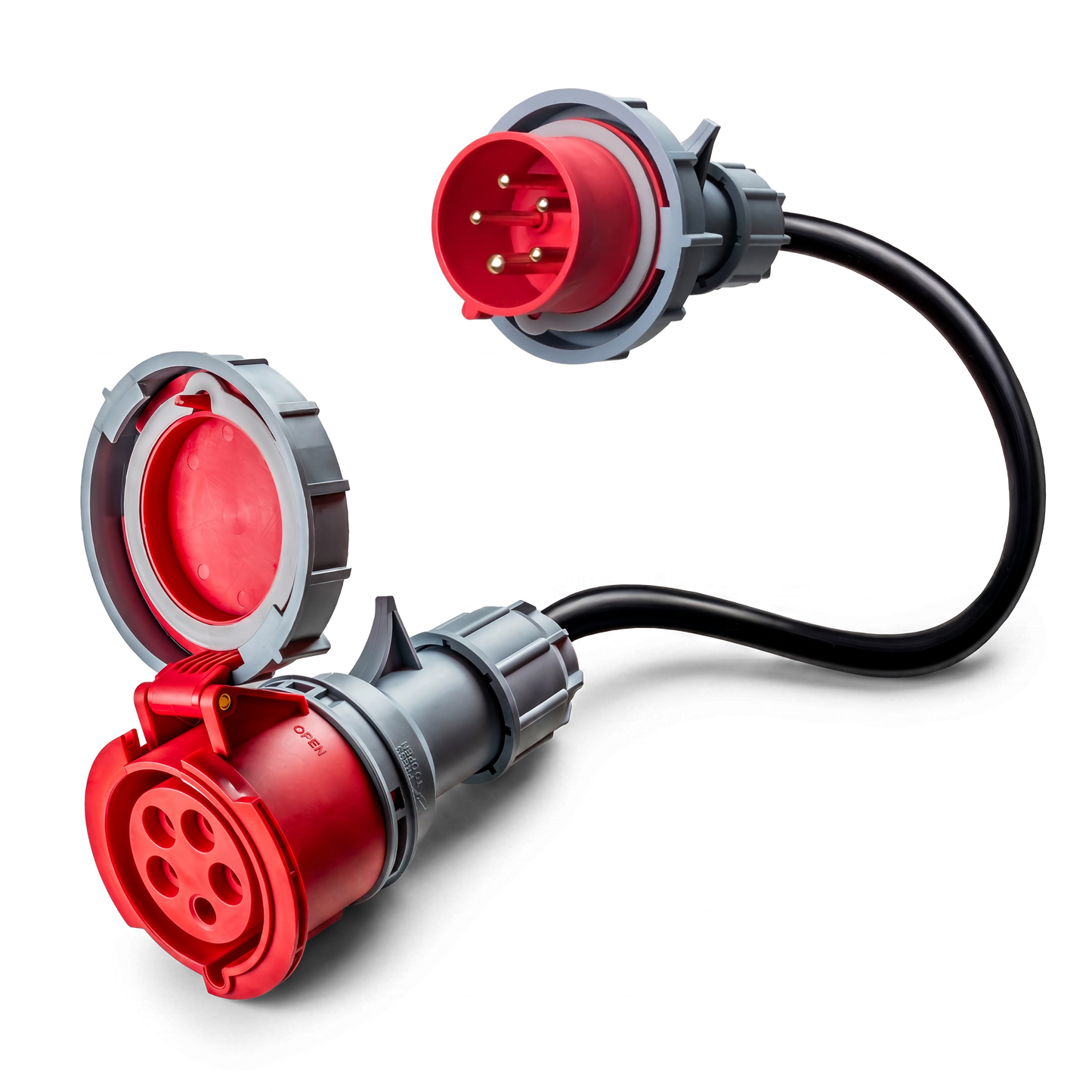 32A 5-polige CEE naar 16A 5-polige CEE adapter
