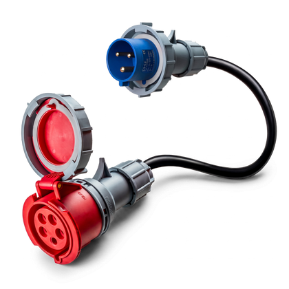 32A 5-polig CEE naar 32A 3-polig CEE Adapter