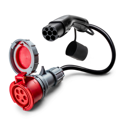 16A rood CEE naar Type 2 Adapter