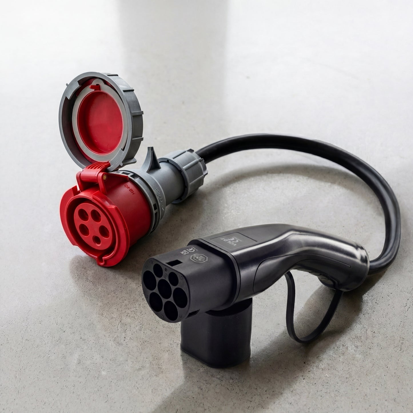 16A rood CEE naar Type 2 Adapter