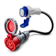 16A 5-polig CEE naar Type 3 adapter