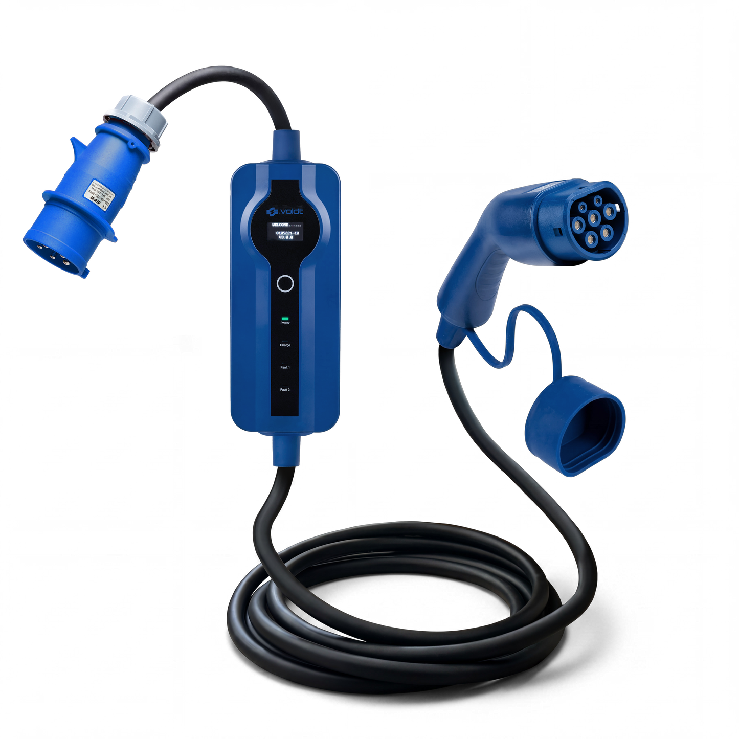 Voldt® Mobiele lader CEE | 1 fase | 8A–32A | 7.4kW + APP