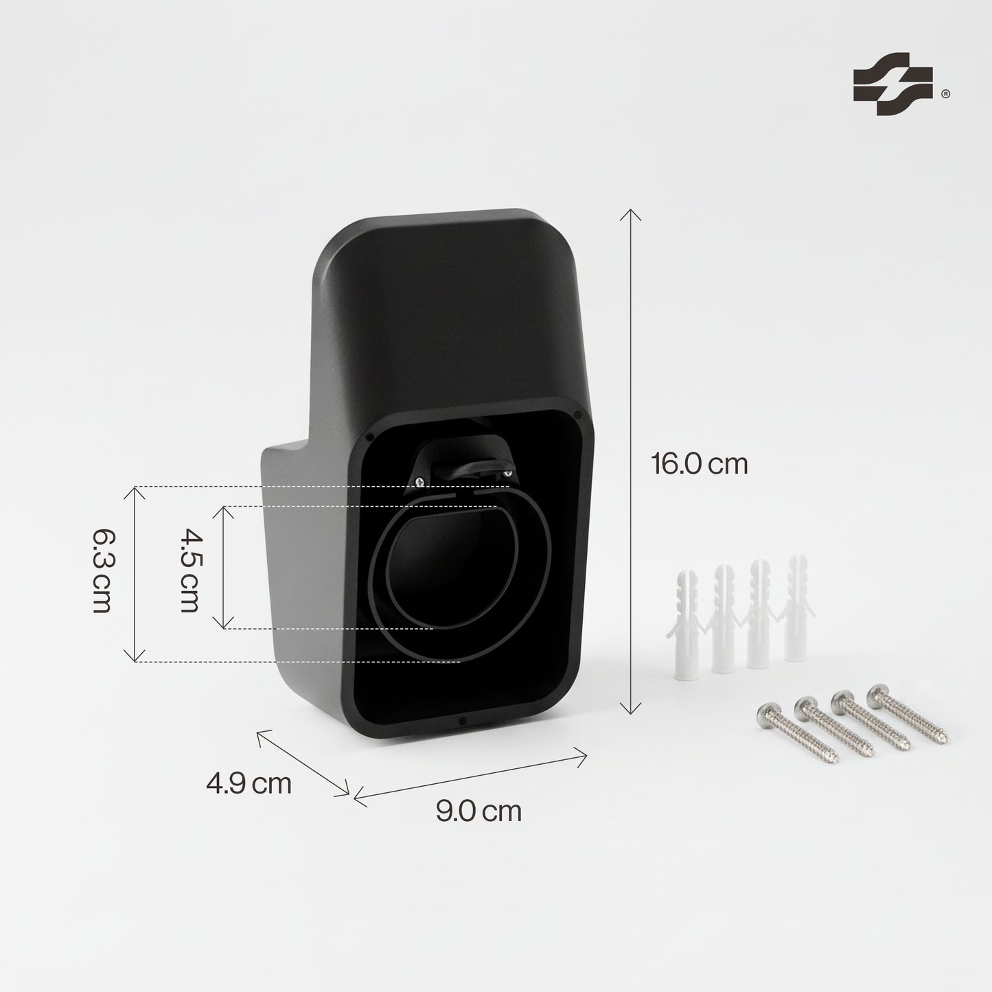 Stekkerhouder voor EV type 2 laadkabel