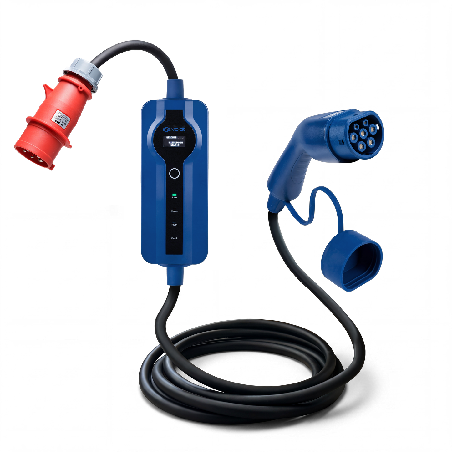 Voldt® Mobiele lader CEE | 3 fase | 8A–32A | 22kW + APP